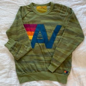 Aviator Nation Crew Sweatshirt Embroidered AV logo